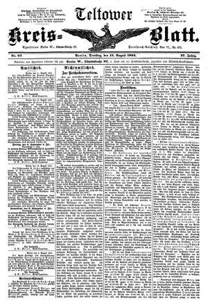 Teltower Kreisblatt on Aug 15, 1893