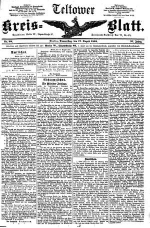 Teltower Kreisblatt vom 17.08.1893