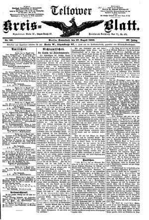 Teltower Kreisblatt vom 19.08.1893