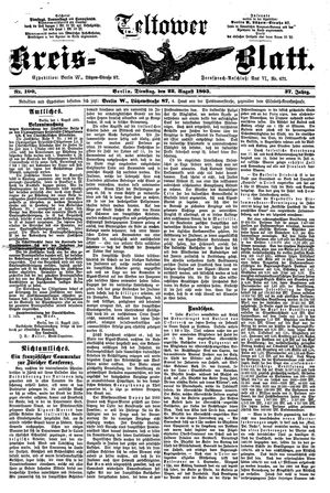 Teltower Kreisblatt vom 22.08.1893