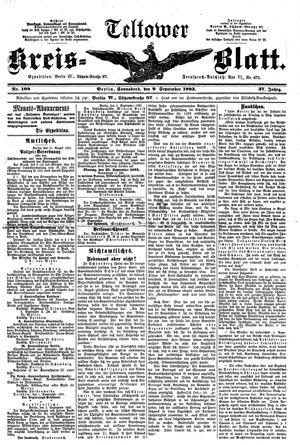 Teltower Kreisblatt vom 09.09.1893