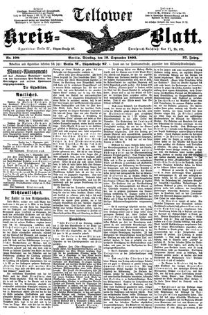 Teltower Kreisblatt vom 12.09.1893