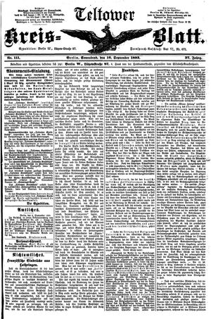 Teltower Kreisblatt vom 16.09.1893