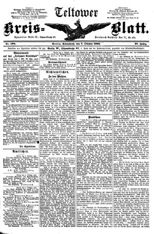 Teltower Kreisblatt vom 07.10.1893