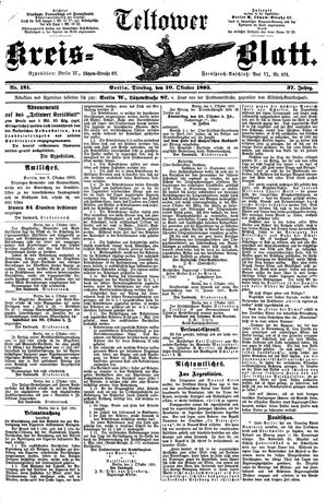 Teltower Kreisblatt vom 10.10.1893