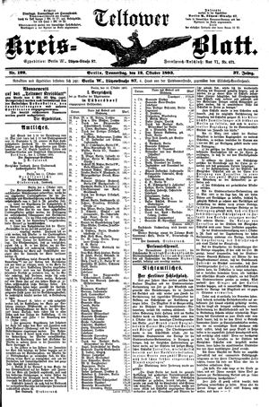 Teltower Kreisblatt on Oct 12, 1893