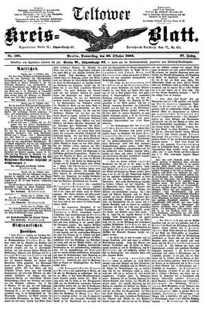 Teltower Kreisblatt vom 26.10.1893