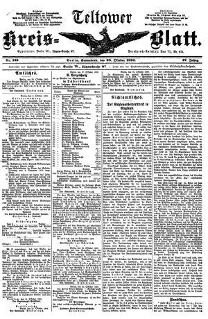 Teltower Kreisblatt vom 28.10.1893