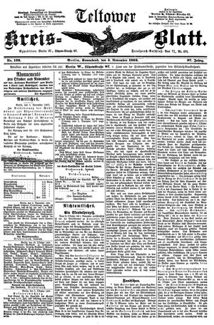 Teltower Kreisblatt on Nov 4, 1893