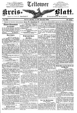 Teltower Kreisblatt vom 28.11.1893