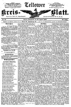 Teltower Kreisblatt on Jan 27, 1894