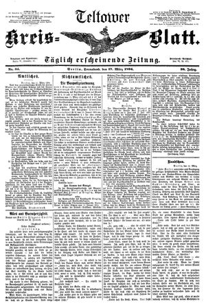 Teltower Kreisblatt on Mar 17, 1894