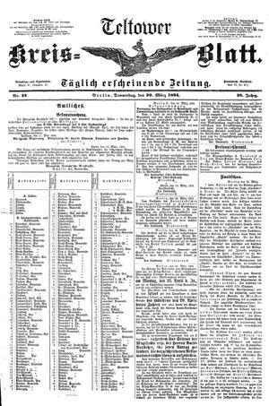 Teltower Kreisblatt vom 29.03.1894