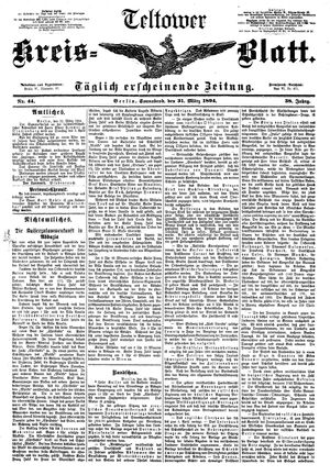 Teltower Kreisblatt vom 31.03.1894