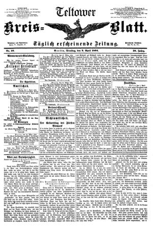 Teltower Kreisblatt on Apr 3, 1894