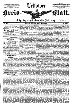 Teltower Kreisblatt on Apr 5, 1894