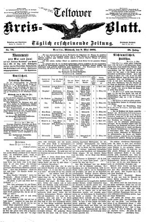 Teltower Kreisblatt vom 09.05.1894