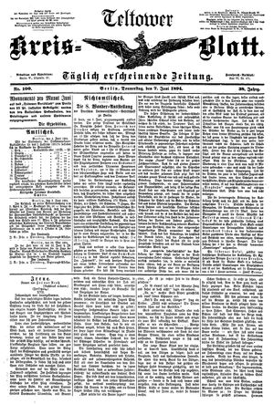 Teltower Kreisblatt vom 07.06.1894