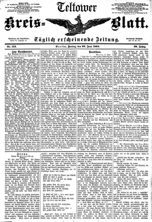 Teltower Kreisblatt vom 22.06.1894