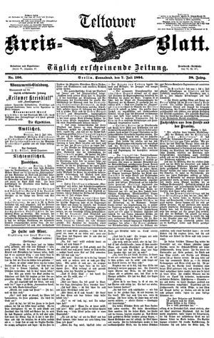 Teltower Kreisblatt vom 07.07.1894