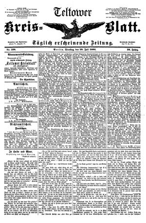 Teltower Kreisblatt vom 10.07.1894