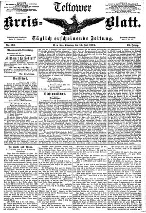 Teltower Kreisblatt vom 15.07.1894