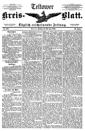 Teltower Kreisblatt vom 20.07.1894