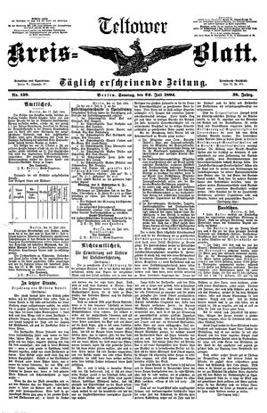 Teltower Kreisblatt vom 22.07.1894