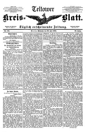 Teltower Kreisblatt vom 25.07.1894