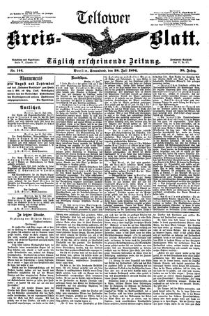 Teltower Kreisblatt vom 28.07.1894