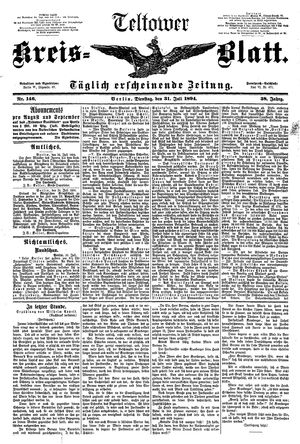 Teltower Kreisblatt vom 31.07.1894