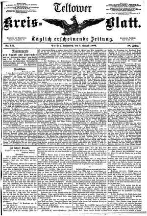 Teltower Kreisblatt vom 01.08.1894
