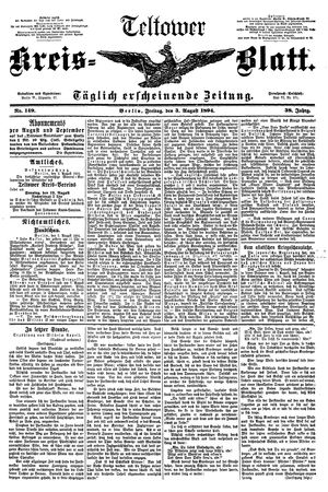 Teltower Kreisblatt vom 03.08.1894