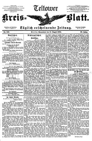 Teltower Kreisblatt vom 11.08.1894