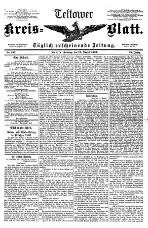 Teltower Kreisblatt vom 12.08.1894