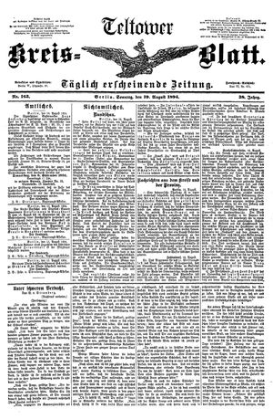 Teltower Kreisblatt vom 19.08.1894
