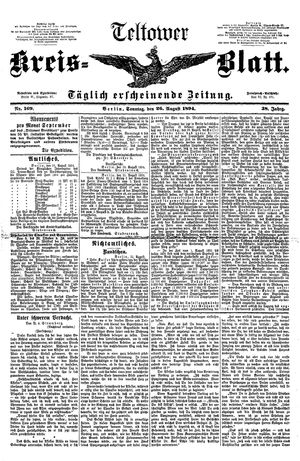Teltower Kreisblatt vom 26.08.1894