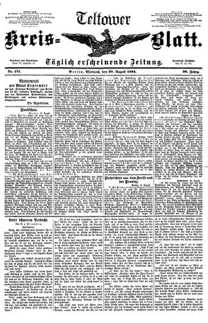 Teltower Kreisblatt vom 29.08.1894