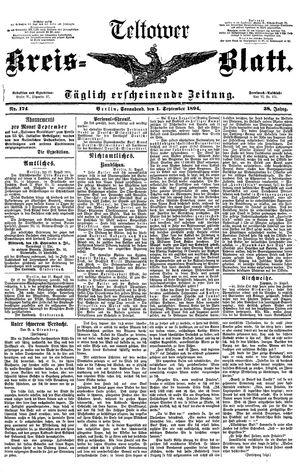 Teltower Kreisblatt vom 01.09.1894