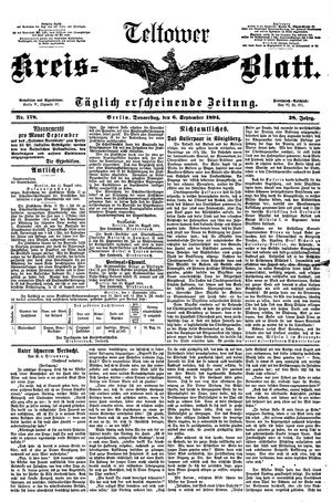 Teltower Kreisblatt vom 06.09.1894