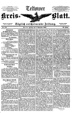 Teltower Kreisblatt vom 07.09.1894