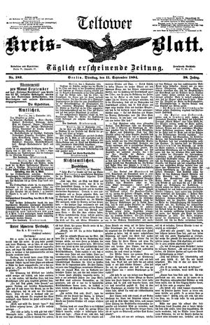 Teltower Kreisblatt vom 11.09.1894