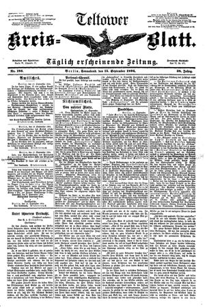 Teltower Kreisblatt vom 15.09.1894