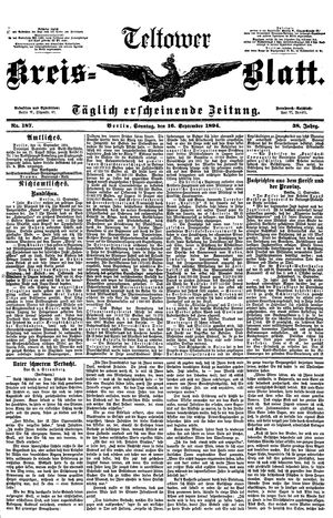Teltower Kreisblatt vom 16.09.1894