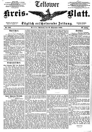 Teltower Kreisblatt vom 19.09.1894
