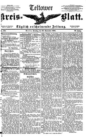 Teltower Kreisblatt vom 25.09.1894