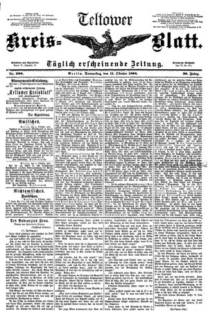 Teltower Kreisblatt vom 11.10.1894