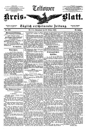 Teltower Kreisblatt vom 13.10.1894