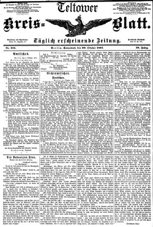 Teltower Kreisblatt vom 20.10.1894