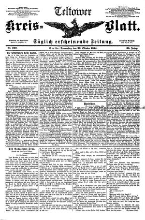 Teltower Kreisblatt vom 25.10.1894
